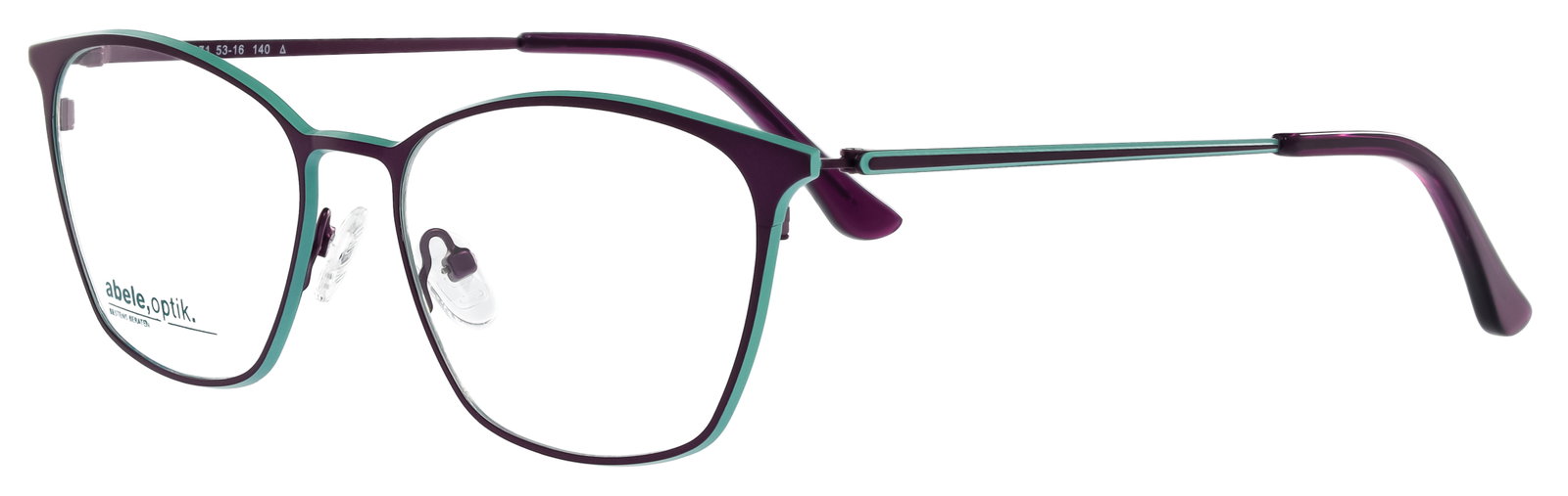 abele optik Brille für Damen in lila / mint 150371